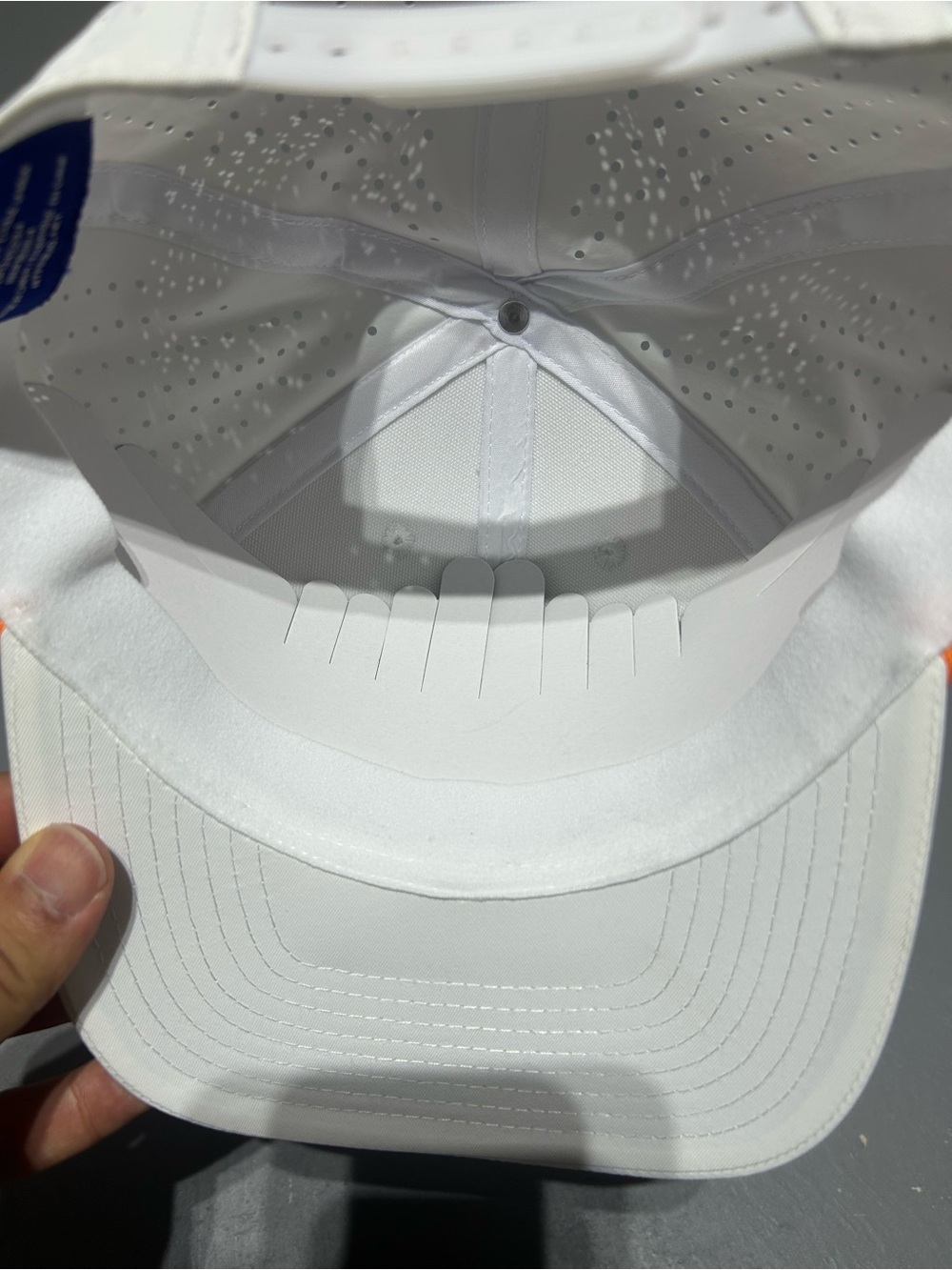(NEW) Victaulic White and Orange Hat - Picture 8 of 8